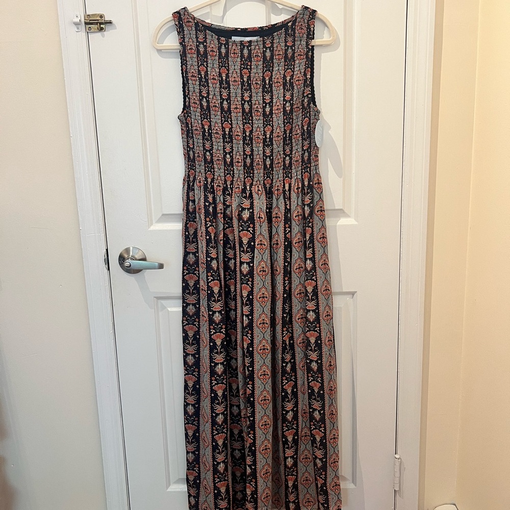 Hill House The Cosima Nap Dress Navy Emma Stripe